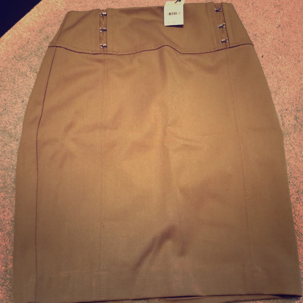 Khaki High Waisted Skirt